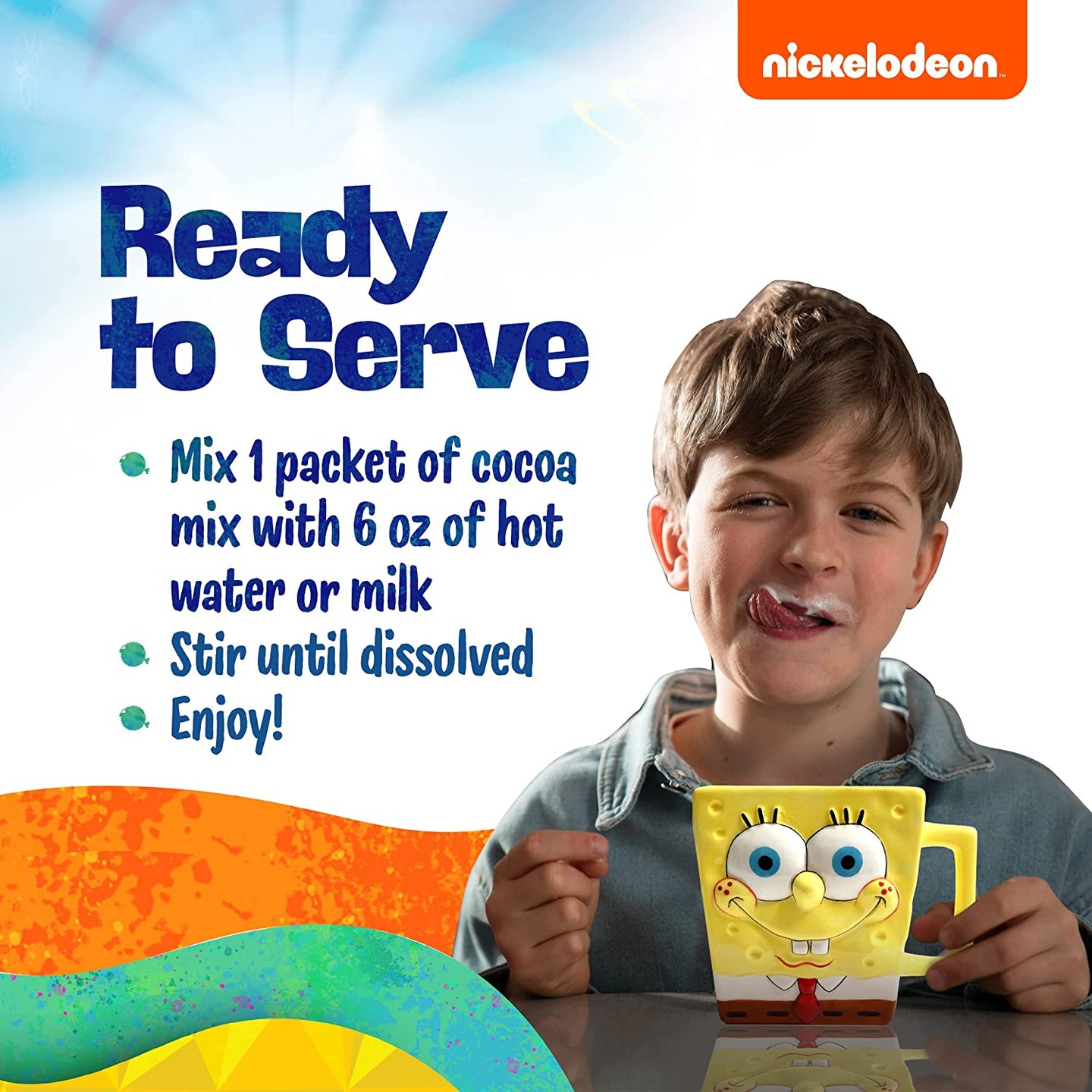 SpongeBob Mug & Hot Cocoa Set